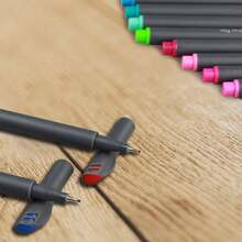 彩色计划笔，细头马克笔，适用于书写、日记、计划、涂色书、素描、记笔记、日历、艺术项目、办公及学习用品 - 彩色 - 查看 7