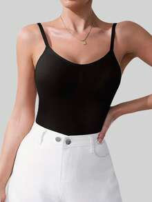 1 Piece Jumpsuit With Shaping Effect, 1 Piece Comfortable Jumpsuit That Lifts The Back, Lifts The Buttocks, And Tightens The Abdomen - Black - View 2