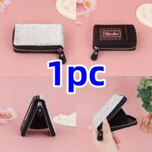 1 件时尚玻璃闪光名片夹、身份证夹和徽章夹，轻巧便携。非常适合白领人士、周年庆典和生日礼物。也可用作钱包、名片夹、信用卡夹和带身份证夹的教师挂绳。男女皆宜。