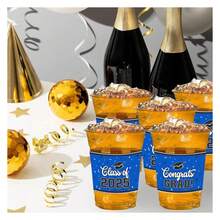 100 Pcs 12oz Graduation Cups Class Of 2025, Disposable Plastic Party Cups For Graduation, Congrats Grad Supplies, 2025 Grad Celebration Tableware - As Picture 63 - View 2