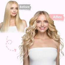 21 PCS Effortless Grip Curling Tools For Volumizing Blowout & Bounce-Perfect Texture | Easy One-Hand Use | Sleek Overnight Style - mặc định - Xem 5