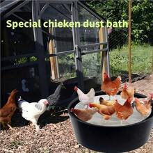 Chicken Dust Bath Tub, Bottomless Design, Dust Bath For Chickens, Chicken Barn Cleaner Container, Container For Chicken Barn Lime, Essential Chicken Barn Accessory