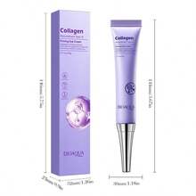 1 pieza Crema de ojos reafirmante e hidratante, infundida con colágeno, ácido hialurónico, extracto de miel, niacinamida y esencia antiarrugas, reduce la hinchazón, las líneas finas, las ojeras y las arrugas, apta para hombres y mujeres, de textura cremosa y lujosa, ideal para el hogar y los viajes, regalo perfecto para las vacaciones