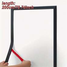 1 Rotolo 100cm/200cm Bordo decorativo adesivo in PVC - Flessibile e pieghevole, adatto per pareti, pavimenti e armadi, decorazione per pavimenti | Stile europeo | Modanatura facile da installare, decorazione per pareti e pavimenti - Multicolore - Visualizzare 6
