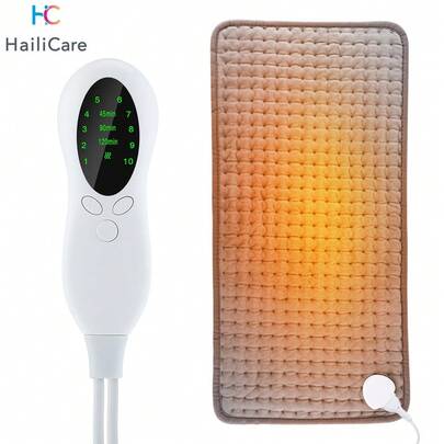 Hailicare 10档温度控制，3档定时电热毯/加热垫，适合办公室和家庭使用，冬季必备保暖装备，也是一份很棒的冬季礼物。