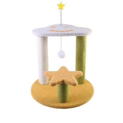 Fácil de limpiar Marco de escalada de gato Plataforma de salto de gato de tres capas Plataforma de salto de gato Sisal Nido de gato Juguete de gato Centro de actividad de gato