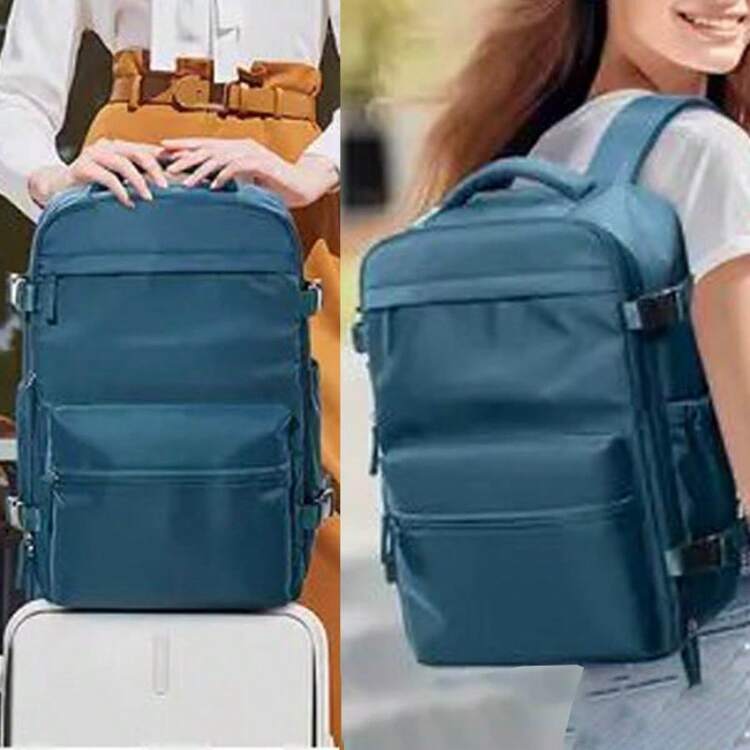 Sac à dos avec pompe, bagage cabine, sac d'accessoires de voyage avec compartiment de séparation humide et sec, approuvé pour les compagnies aériennes - Multicolore - Voir 1