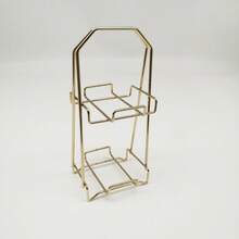 Two-Layer Three-Layer Cushion Puff Holder Beauty Sponge Storage Rack Sponge Puff Holder Makeup Tool Storage Rack, Hollow Design For Ventilation, Makes Makeup Sponges Easy To Dry After Cleaning, Suitable For Drying Various Cosmetics And Beauty Sponges - Double-layer Powder Puff Holder, Gold - View 13