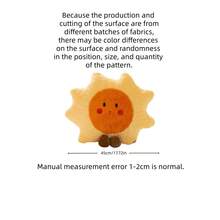 1个卡通毛绒太阳云朵抱枕，治愈系星月毛绒玩偶，儿童毛绒玩偶，少女卧室床头靠垫，创意家居沙发抱枕，可爱有趣的毛绒玩偶，适合作为女性生日、复活节、情人节和斋月礼物 - 彩色 - 查看 12