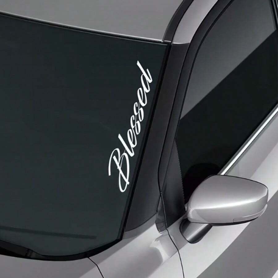 1pc Car Stickers Waterproof & Durable Carved Material For Automobiles, Triangular Windows, Bumpers, Glass, And Metal Surfaces Universal Personalized DIY Decorative Stickers High-Quality Custom Self-Adhesive Decals With Various Sizes To Choose From - Multicolor - View 1