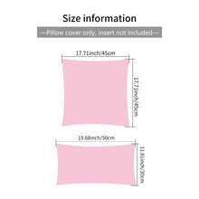 1件浪漫情人节马车刺绣靠垫套，粉色天鹅绒心形装饰蕾丝刺绣沙发枕套，浪漫家居装饰婚礼季枕套（不含填充物） - 粉色 - 查看 2