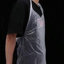 FIAN Delantal Impermeable Desechable 37.4X23.6 Pulgadas Sin Mangas Para Cocina Hogar Restaurantes Protección Contra Manchas Fácil De Usar - como en la foto - Ver 5
