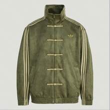 Chaqueta de manga larga de estilo tradicional chino Hanfu de Adidas y Tang, chaqueta de traje Tang, estilo chino, chaqueta bordada china para hombres - Mostaza Amarilla - Ver 5