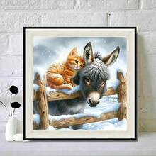 DIY钻石马赛克画，满钻亚克力钻石画艺术，DIY手工艺品，家居墙面装饰礼品 - 彩色 - 查看 6