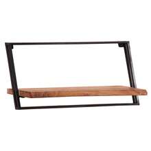 Larryhot Mensole da Parete 5 pz in Legno Massello di Acacia, Facile da assemblare, dall'estetica elegante e raffinata, pratica per riporre gli oggetti, la scelta ideale per l'organizzazione e la decorazione domestica - Castano - Visualizzare 4