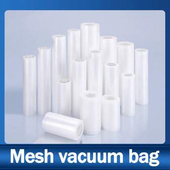 1卷5米真空密封袋，防撕裂，适用于食品储存和低温烹饪，厨房必备配件