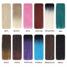 24英寸脏辫接发，SE纤细0.6厘米宽脏辫接发，合成手工柔软嬉皮风脏辫，女士适用 - 彩色 - 查看 8