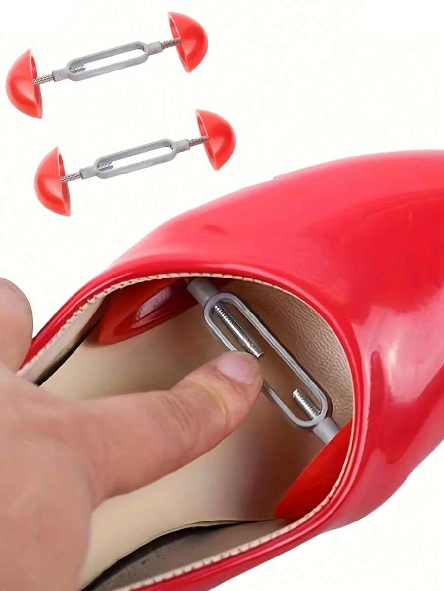 2/4pcs Adjustable Shoe Stretchers, High Heel Shoe Shapers, Easy To Use, Made Of Durable Plastic, Designed For Widening And Shaping Women's High Heels, Loafers And Dress Shoes. These Mini Shoe Stretchers Help Maintain Shoe Shape By Expanding The Toe Box Area, Useful For Closet Organization And Shoe Care, Shoe Accessories Suitable For Narrow/Wide Feet Shoe Inserts.