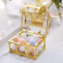 50 Pack 4" Mini Metallic Gold Butterfly Truffle Cup Dessert Liners Square Cupcake Tray Wrappers 225GSM Party Baking Supplies - Vàng - Xem 9