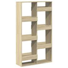 Larryhot Estantería de madera de ingeniería roble Sonoma 100x33x175 cm, Fácil de montar, elegante y hermoso, y conveniente para almacenar artículos, es una opción ideal para el almacenamiento y la decoración del hogar. - Marrón - Ver 2