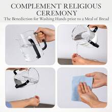 TendenciaJudaica - Taza De Lavado De Manos Con Asas Dobles, Taza DeCalidad premium