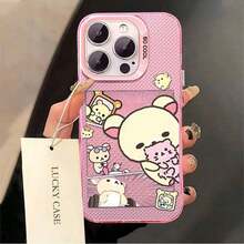 1pc Fashionable, Personalized Cartoon, Relaxed Little Bear Compatible For Phone17/16/15/14/13/12/11/8/ 7ProMax/Pro/Plus/Xs Max/XS/X,For Compatible With Colored Simple Fall Prevtion Anti-Shock, Anti-Slip, Anti Drop, Camera Ls Protection, Silicone Anti Wear Phone Case﻿.Holiday Phone Accessories.Bear Phone Case Phone Case Rilakkuma Cheap Phone Cases 14 Cute Phone Cases Fundas Cover De Gifts For Women Cover 17 Pro Max Fall Silicone Phone Case Gifts For Men - 紫色 - 查看 9
