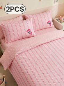 MY LITTLE PONY 1个/2个小马宝莉认证数码印花枕套,不含枕芯,日常使用的涤纶材质,柔软透气,适用于客厅、卧室、户外、沙发装饰 - 彩色 - 查看 15