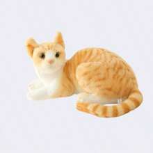 1件仿真猫毛绒公仔，星空猫，花猫，橘猫填充动物玩偶，伴侣玩偶，家居装饰摆件，儿童生日礼物 - 彩色 - 查看 12