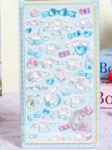 Cartoons Are Cute And Fresh, Sweet And Natural, New Three-Dimensional Crystal Stickers Cinnamon Dog Mobile Phone Case Stickers Cartoon Miniature Scene Stickers Three-Dimensional Decorative Crafts Hand-Painted Stickers Without Cutting School Supplies Back-To-School Season - Multicolor - View 15