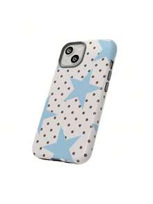 Ốp điện thoại thời trang chấm bi dễ thương 1 chiếc, ốp điện thoại họa tiết chấm bi và ngôi sao dễ thương, tương thích với iPhone 17 Pro, 16, 15, 14, 13, 12, 11 Pro Max, XS, XR, quà tặng mùa xuân cho các bữa tiệc. - Nhiều màu - Xem 2