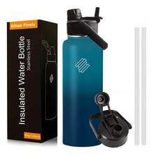 TendenciaTermo Agua Vaso-botella 1.2l Acero Inoxidable Fría/caliente Azul Acero 40ozCalidad premium - 1 - Ver 2