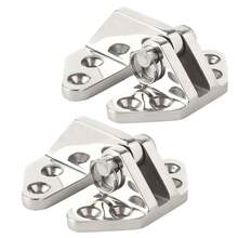 316 Stainless Steel Deck Panel Hinge - Aircraft-Inspired Butterfly Design Hydraulic Damper, Heavy Duty Marine-Grade Corrosion-Resistant Hinge