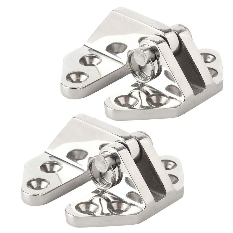 316 Stainless Steel Deck Panel Hinge - Aircraft-Inspired Butterfly Design Hydraulic Damper, Heavy Duty Marine-Grade Corrosion-Resistant Hinge