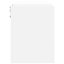 Larryhot Estantes de pared 2 uds madera contrachapada blanco 100x15x20cm, Fácil de montar, elegante y hermoso, y conveniente para almacenar artículos, es una opción ideal para el almacenamiento y la decoración del hogar. - Blanco - Ver 5