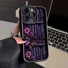 Estuche Suave y Elegante Un Estuche Protector Duradero para Teléfono con un Patrón Creativo y Elegante de Estantería Floral, Compatible con X/11/12/13/14/15/16/17/Plus/Pro/Promax. Ofrece protección caídas, arañazos y pantallas rotas, proporcionando una funda de silicona cómoda y absorbente de impactos: protege tu teléfono de cada caída. - 1 pieza - Ver 2