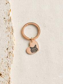 1个定制宠物照片心形钥匙扣 | [1-3张照片] 多照片定制钥匙扣 | 个性化名字钥匙扣 | 定制宠物名字简约钥匙扣 | 刻字钥匙扣，纪念宠物友谊 | 简约钥匙扣，纪念永恒伴侣 | 适合作为送给朋友的定制礼物 | 送给猫/狗妈妈的定制礼物