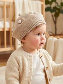 1pc Kids Soft & Cozy Knitted Hat, Suitable For Everyday Wear