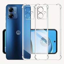 One Air-Cushioned Phone Case, Compatible With Motorola Moto G85/Moto G84/Moto G82/Moto G75/Moto G73/Moto G72/Moto G71 5G/Moto G62 5G/Moto G60/Moto G55/Moto G54/Moto G53/Moto G52/Moto G51 5G/Moto G50 5G/Moto G45/Moto G42/Moto G41/Moto G35/Moto G34/Moto G32/Moto G31/Moto G23/Moto G22/Moto G20 - Clear - View 2