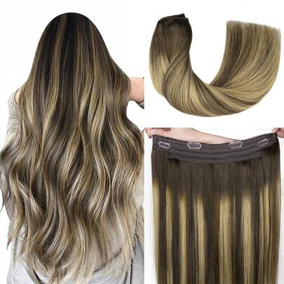 Tóc nối Halo DOORES làm từ tóc thật, dài 12-22 inch, nặng 70-120g, có dây nối vô hình, 100% tóc người, màu nâu sô cô la đến vàng mật ong. Tóc nối Halo dành cho nữ với kẹp điều chỉnh và dây nối ẩn – Sử dụng hàng ngày, dễ đeo và vô hình, thích hợp cho mùa đông, Giáng sinh, cosplay, đi học và hẹn hò.