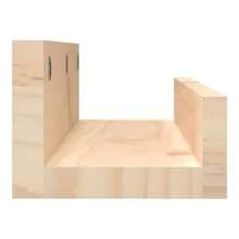 Larryhot Mensole da Parete 2 pz 50x12x9cm in Legno Massello di Pino, Facile da assemblare, dall'estetica elegante e raffinata, pratica per riporre gli oggetti, la scelta ideale per l'organizzazione e la decorazione domestica - Castano - Visualizzare 5