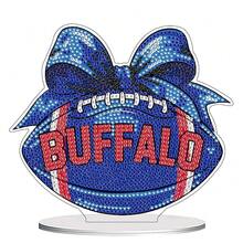 Fairyland JinWenn Decor For Home Diamonds Art Kit Decorations, Football Diamonds Painting Kit For Adult Tabletop Gift DIY 5D Diamonds Dots Buffalo Home Special Crystal Diamond 6.97x7.87 Inch - DP02558 - 查看 1