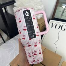 Hydro Tumbler Leak-Proof, Insulated, 32oz, Perfect For Car Camping, Daily Use, And As Gift. - Cherry dễ thương - Xem 1