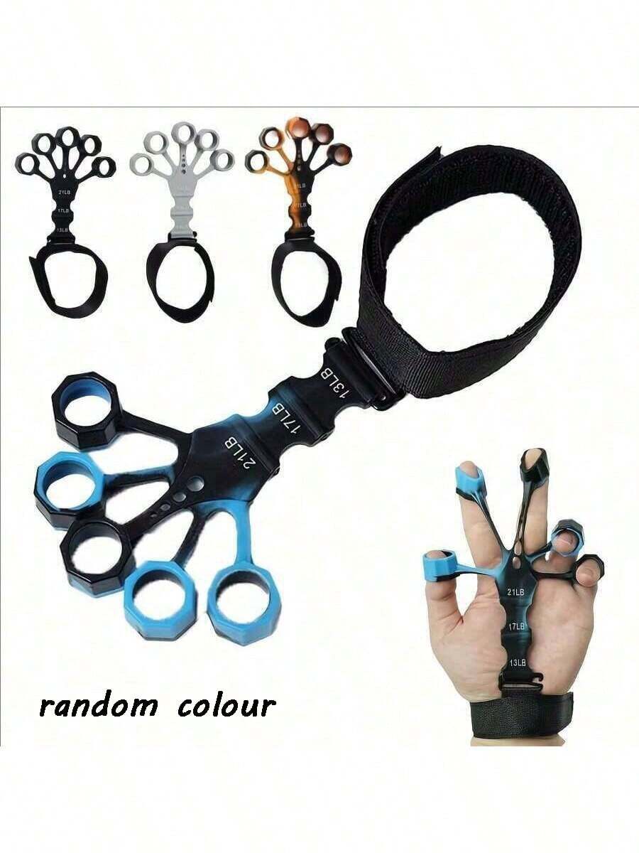 1pc Hand Grip Strengthener - Finger Exerciser, Durable Grip Trainer, Toy For Hand Strength Training And Stress Relief (Random Color), Gift For Easter - Multicolor 1 - View 1