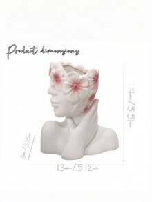 1个欧式化妆刷架笔筒化妆刷桌面收纳架时尚高端化妆刷收纳架，花瓶造型，送给女朋友的礼物