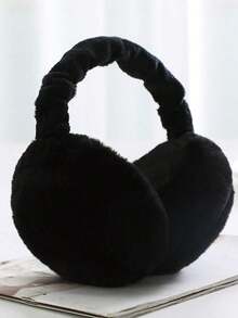 1pc Unisex Solid Color Earmuffs - Soft Plush Earmuffs, Foldable, Comfortable And Warm, Suitable For Outdoor Activities In Winter - Multicolor - View 18