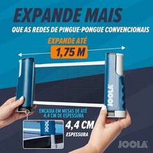 Ping Pong Net for Any Table - Portable Table Tennis Net and Post Set Stretches 5.75 and Clamps to Any Table Up to 2 - Optional Racket and Ball Set Games for Family - 123 - Ver 5