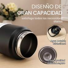 TendenciaVavichica Termo 1700ml Acero Inoxidable Antifugas Camping NegroCalidad premium - 1 - Ver 5
