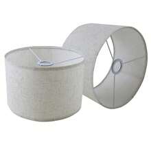 1/2 piezas Pantalla de lámpara de tela, Suministros para bodas, Pantalla de lámpara colgante desmontable, Pantalla de lámpara de pie para decoración del hogar y hotel, Accesorios de iluminación - Multicolor - Ver 2