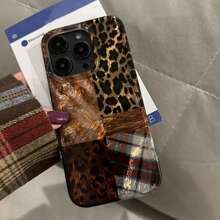 High-End Leopard Print And Tinfoil Design Phone Case For IPhone 17 Pro Max 17 Air 16E 16 15 14 13 12 11 7 8 Plus XS XR 17 Cover - 1 - 查看 4
