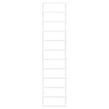vidaXL Servilleta Porte blanca 24x12x96 cm acier - Blanco - Ver 3